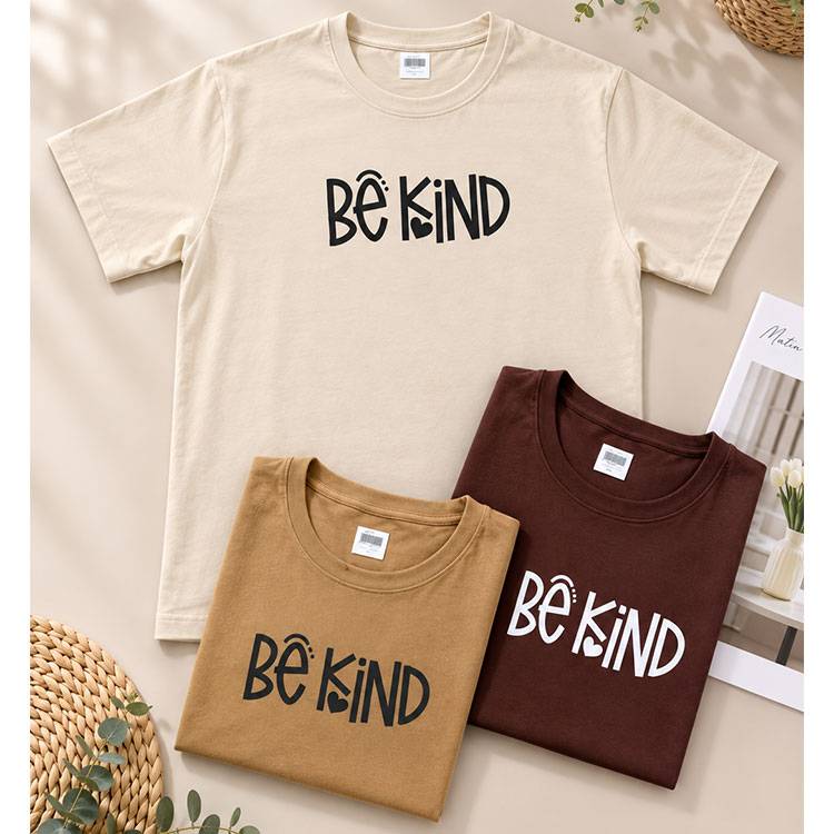 تیشرت زنانه (Be Kind) کرم
