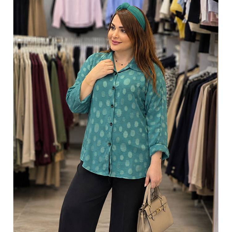 شومیز زنانه جلو دکمه توپی