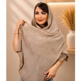 شال زنانه پلیسه نسکافه‌ای