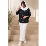 شومیز زنانه جلو چین مشکی