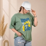 تیشرت باکسی سامر لیمو سبز