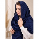 شال زنانه دور ریش سرمه ای