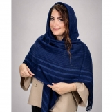روسری-زنانه-نخی-سرمه-ای