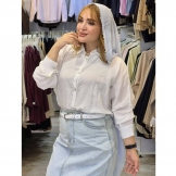 شومیز زنانه سفید داکرون