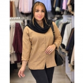 شومیز مانتویی صوفیا نسکافه‌ای