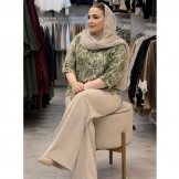 شومیز زنانه نگینی هایلی سبز