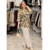  تونیک زنانه پانچ برگ قهوه‌ای