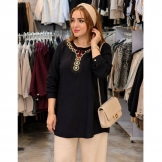  تونیک زنانه گلدوزی مشکی