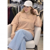  تیشرت لانگ زنانه (BLESSED) کرم