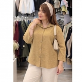 شومیز زنانه شانتون عسلی