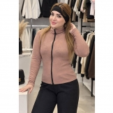 بلوز آستین بلند زنانه فانریپ قهوه‌ای