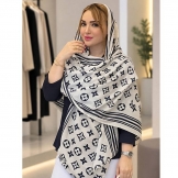 شال پاییزی طرح (LV) سفید