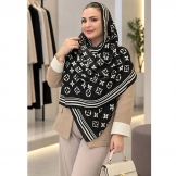شال پاییزی طرح (LV) مشکی