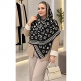 شال پاییزی طرح (LV) مشکی