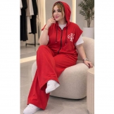 ست وست و شلوار (CK) قرمز