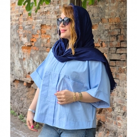 شومیز دو جیب لینن لیدا  38300106