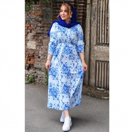 پیراهن ساحلی گلدار 24500489