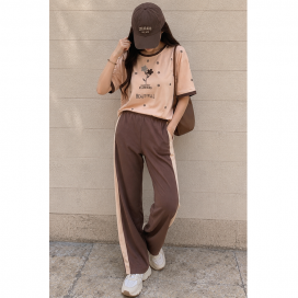 ست تیشرت و شلوار طرح گل 32300477