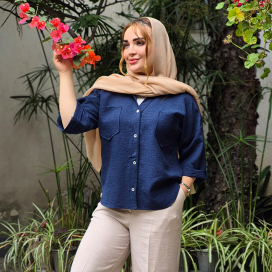 شومیز دو جیب هلن 470008