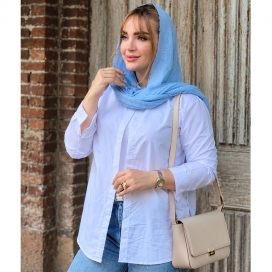 شومیز بیسیک سفید 24900735