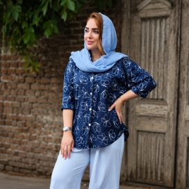 مانتو نقره کوب پروانه ای 24900738