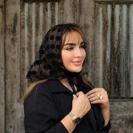 مینی اسکارف سه گوش مخمل کوب 34700383