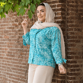 شومیز طرحدار ترمه24900745