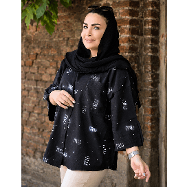 شومیز مشکی تک جیب 24900750miu miu