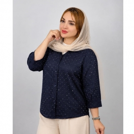 شومیز نگینی یقه دلبر 4680017