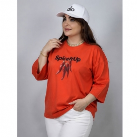 تیشرت باکسی طرح فلفل 31000117/4