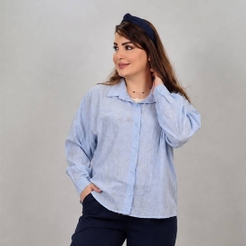 شومیز دلینا آبی