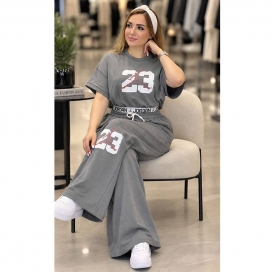 ست  بلوز شلوار زنانه طرح جردن زیتونی