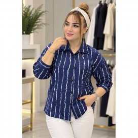 شومیز زنانه پری نگینی سرمه‌ای