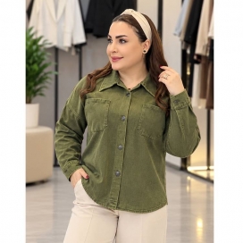کت کتان پایین هلال یشمی