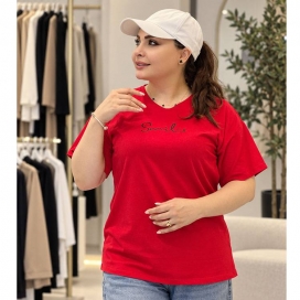تیشرت زنانه (Smile) قرمز